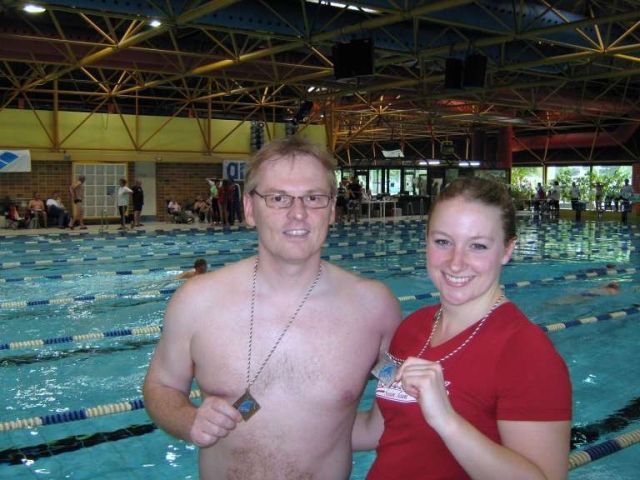 Zwei Bronzemedaillen feierten Herbert Piechulek und Laura Gerlach bei den NRW-Landesmeisterschaften in Paderborn. Foto: Piechulek