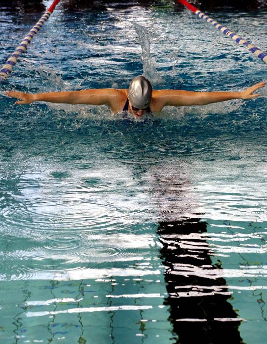 Erstmalig 100m Schmetterling für Franziska Geise. Foto: Sascha Burdick