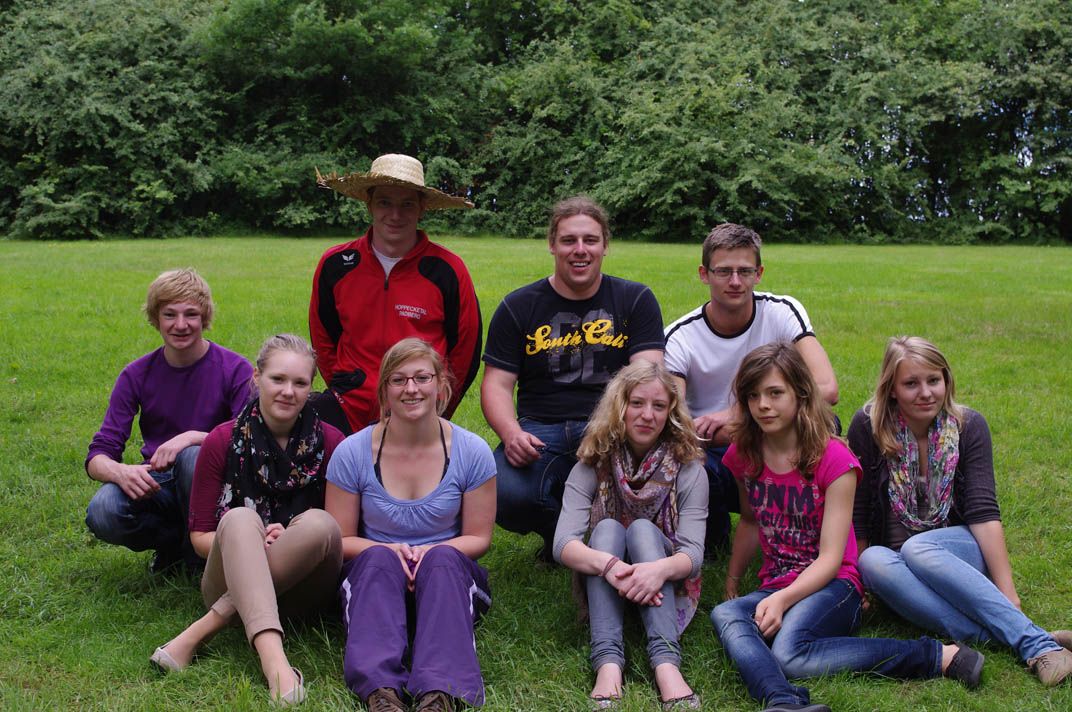 Die Teilnehmer des SVM in Neheim-Hüsten (von links) Sebastian Becker, Franziska Geise, Andreas Becker, Laura Gerlach, Sascha Burdick (Trainer), Lisa Piechulek, Eugen Gärtner, Ricarda Henke und Monique Giller, Foto: Sascha Burdick