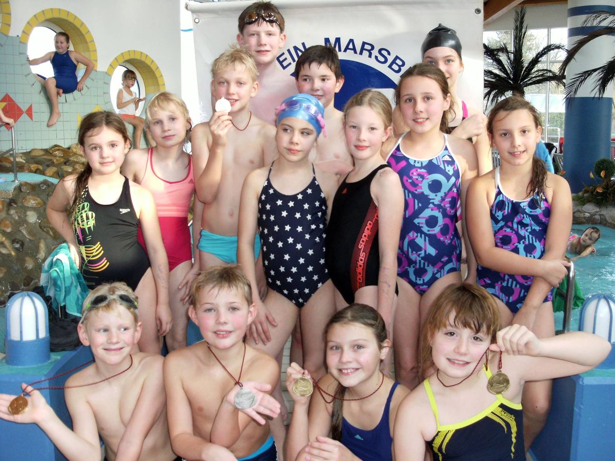 Nachwuchsschwimmer des SV Marsberg, Foto: Piechulek