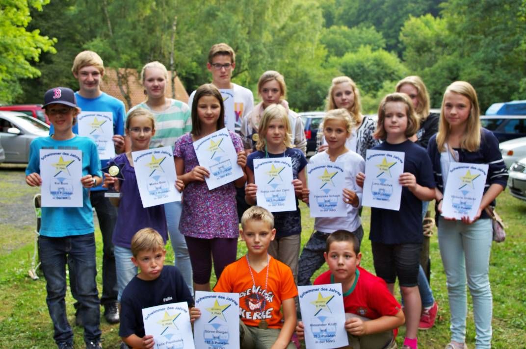 Die Schwimmer des Jahres 2011/2012, Foto: Burdick