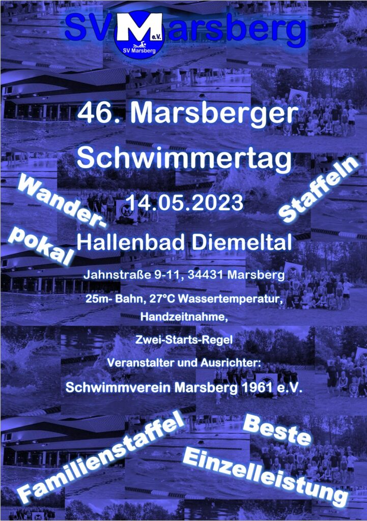Ausschreibung 46. Marsberger Schwimmertag Grafik